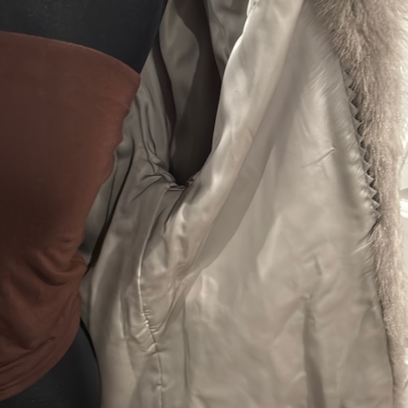 David Green Mink Fur Coat in Gray Vintage - Picture 6 of 12